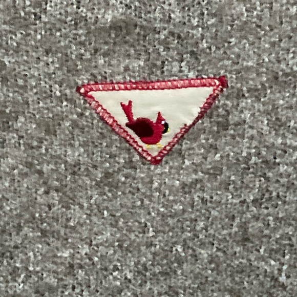 Vintage Winter Breckenridge Women's Gray Pullover w Red Accents, Sz. Petite L - Picture 5 of 5